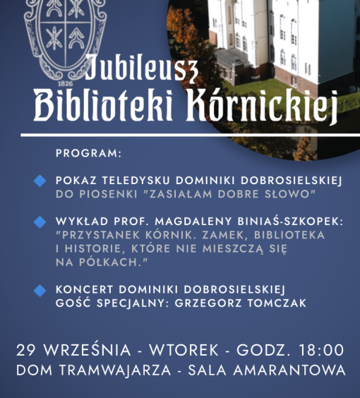 Jubileusz Biblioteki Kórnickiej